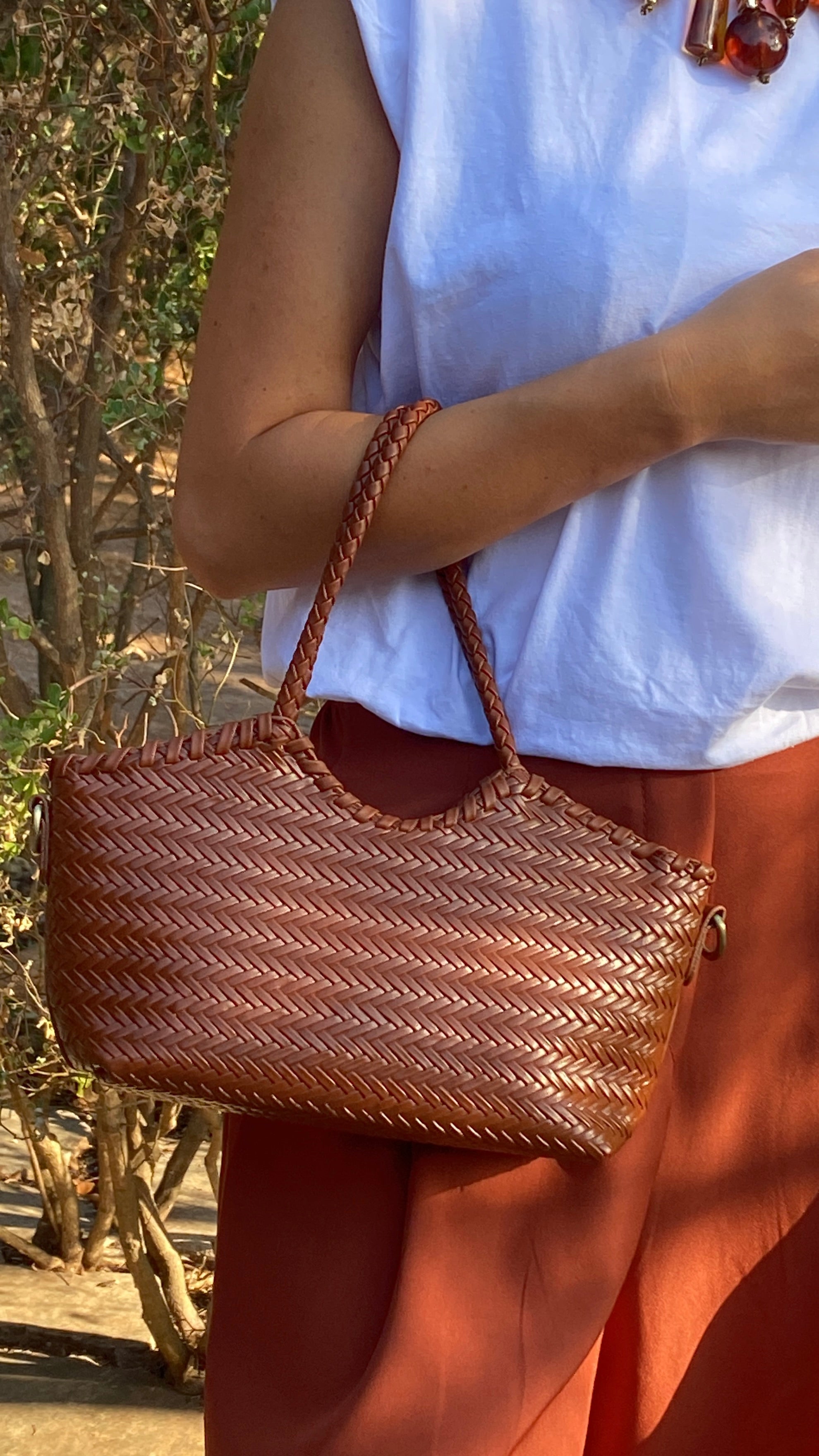 Bolso Efecto Rafia