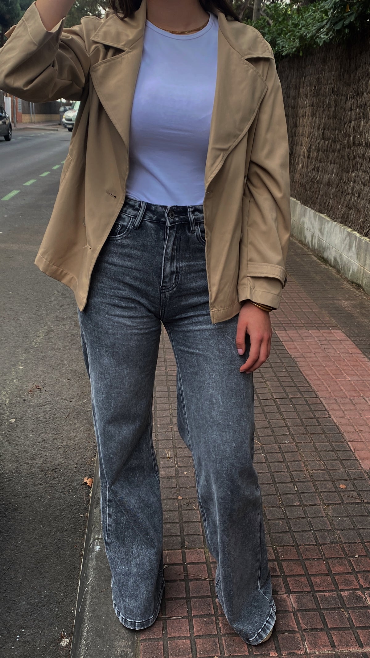 Pantalón vaquero wide leg Penélope