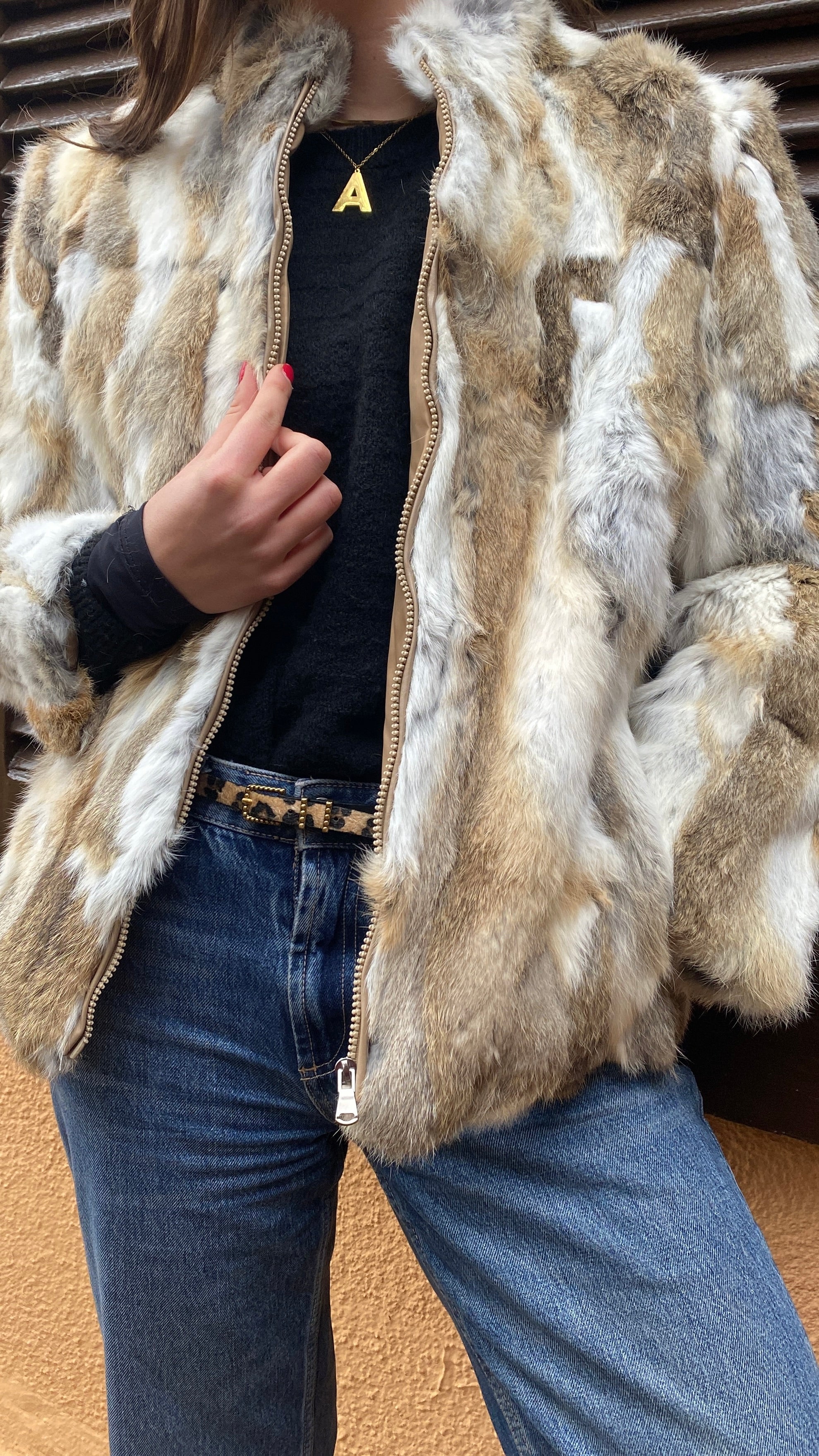 Chaqueta pelo conejo