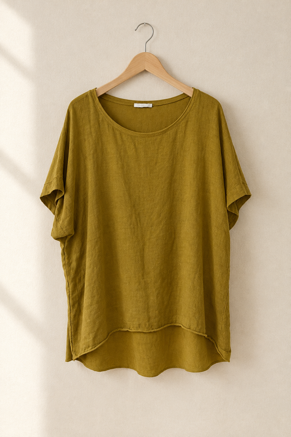 Camiseta de Lino y algodón