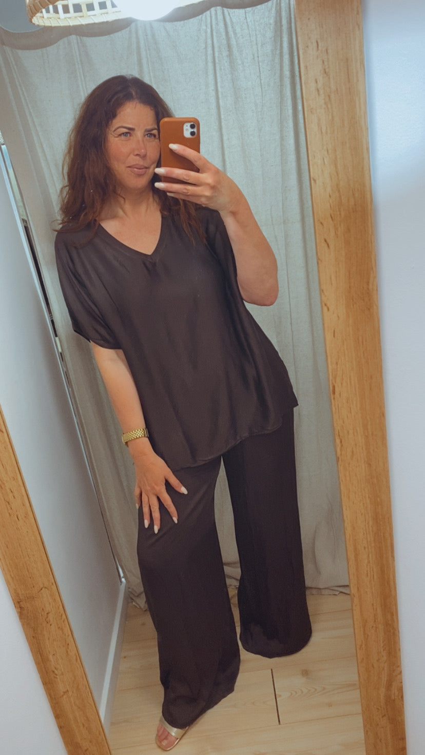 Blusa Satén Leire