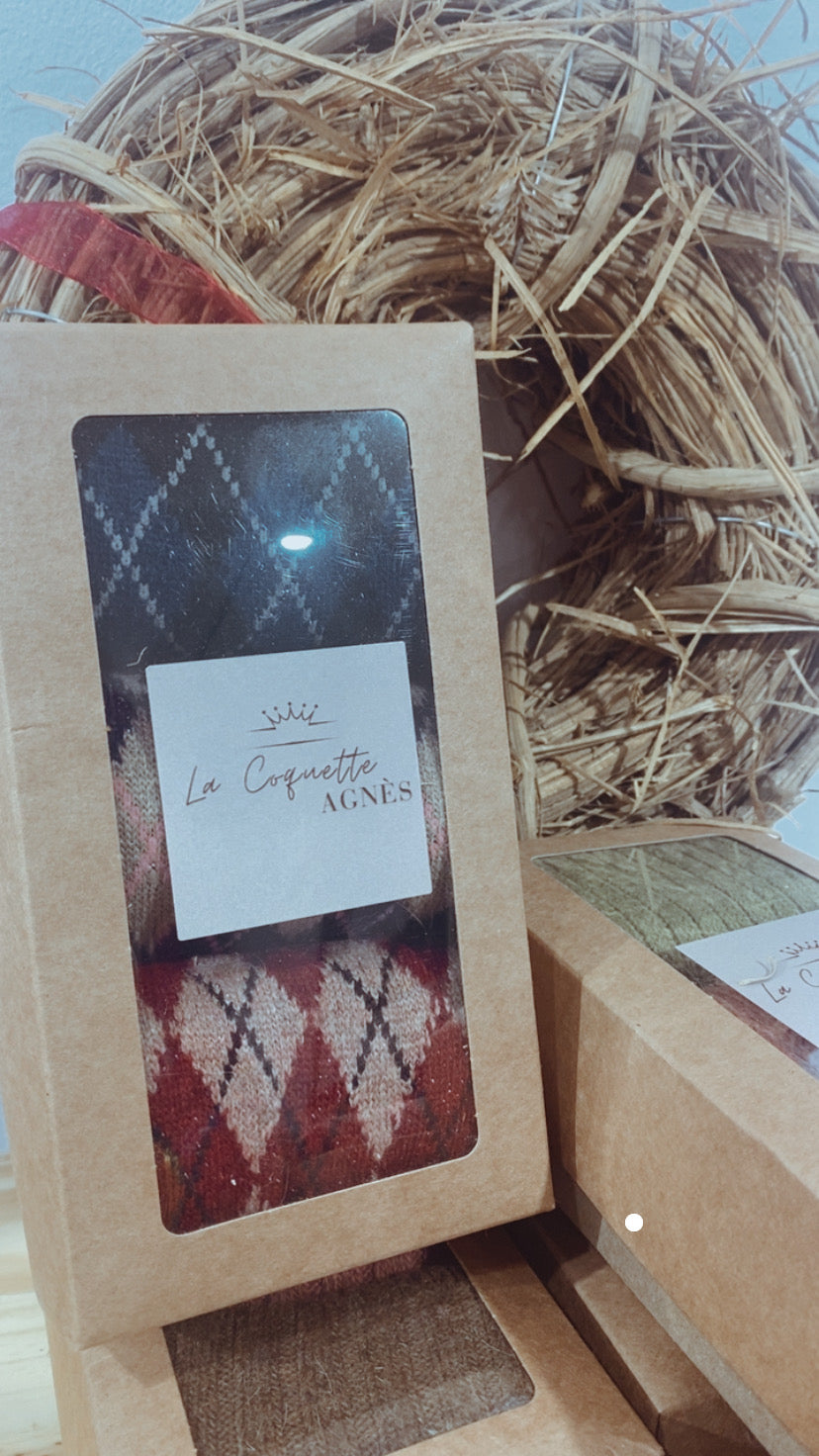 Pack calcetines rombos angora