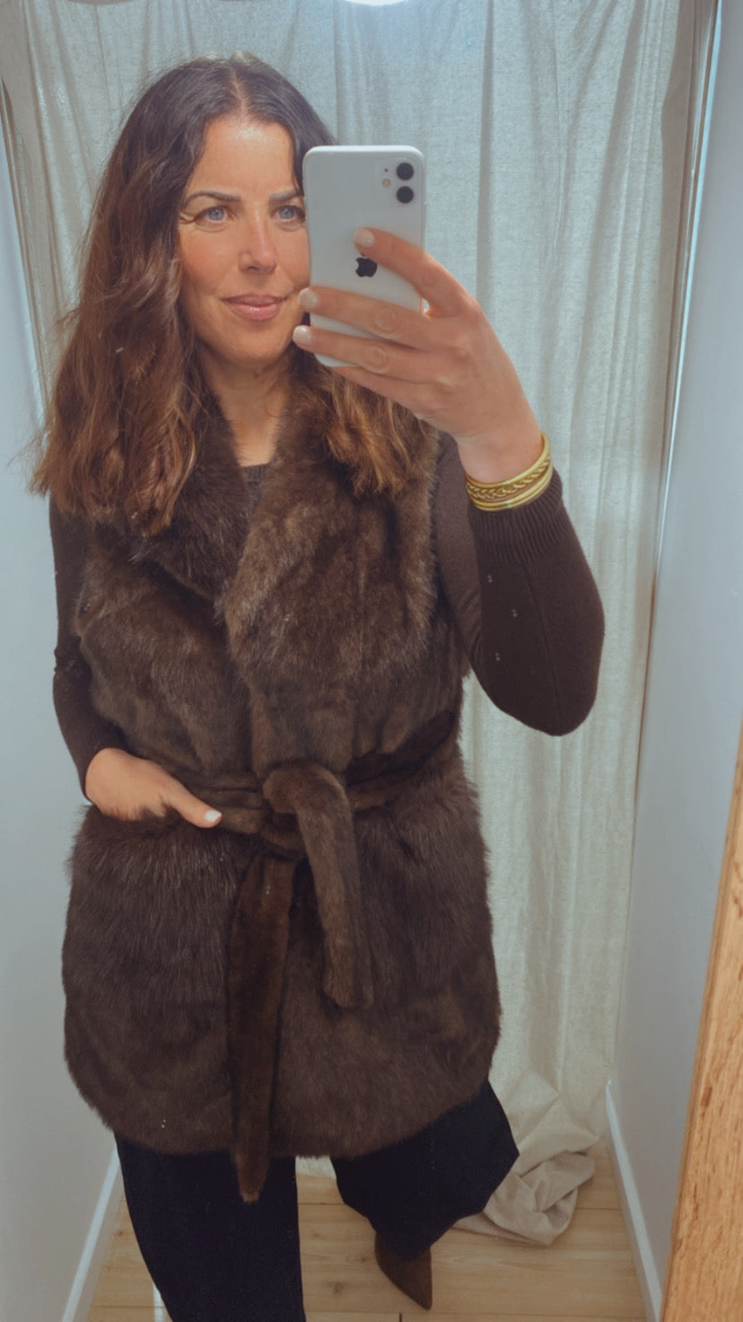 Chaleco de Pelo 3/4 Abigail