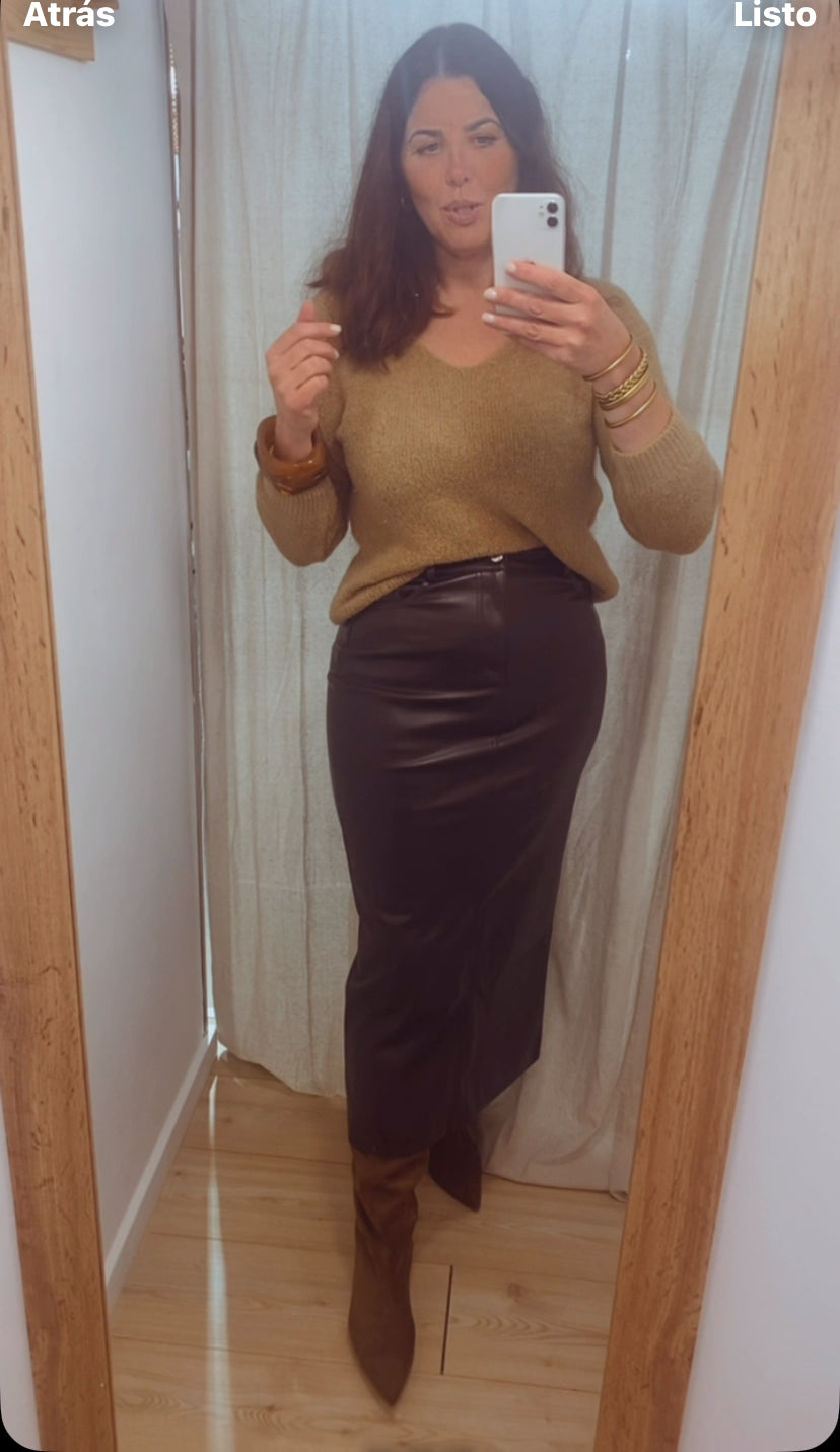 Falda Eco Piel Renata