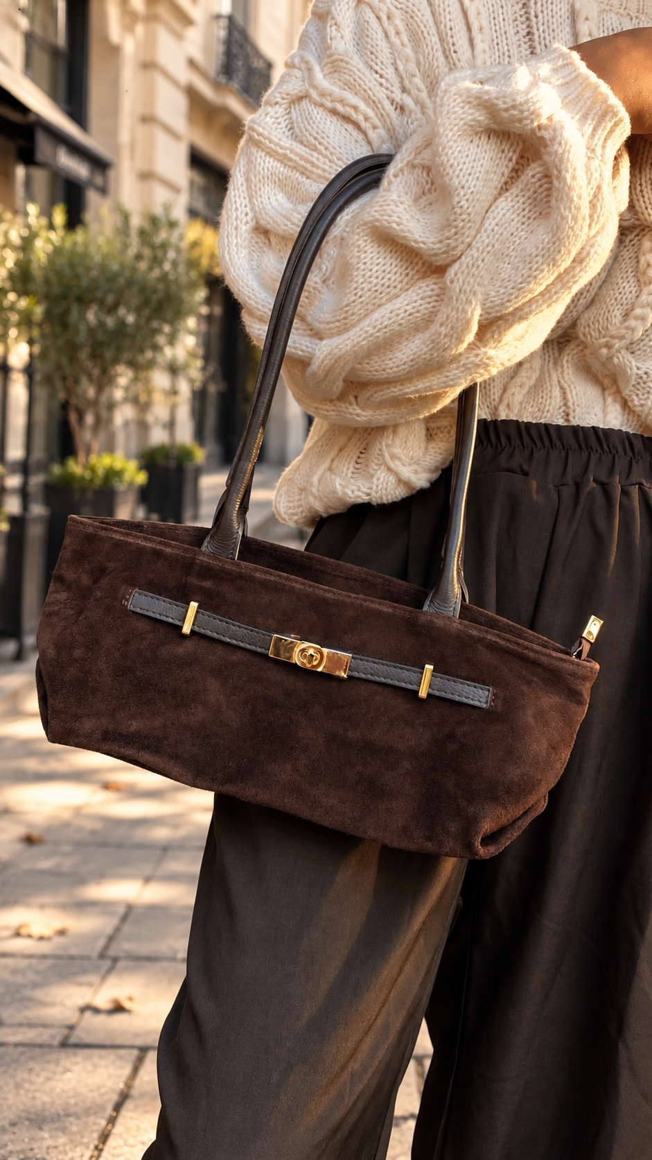 Bolso piel serraje Tekel