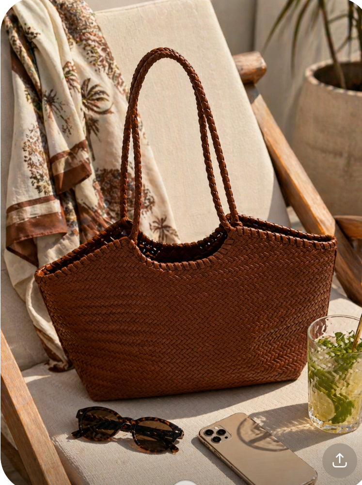 Bolso Efecto Rafia
