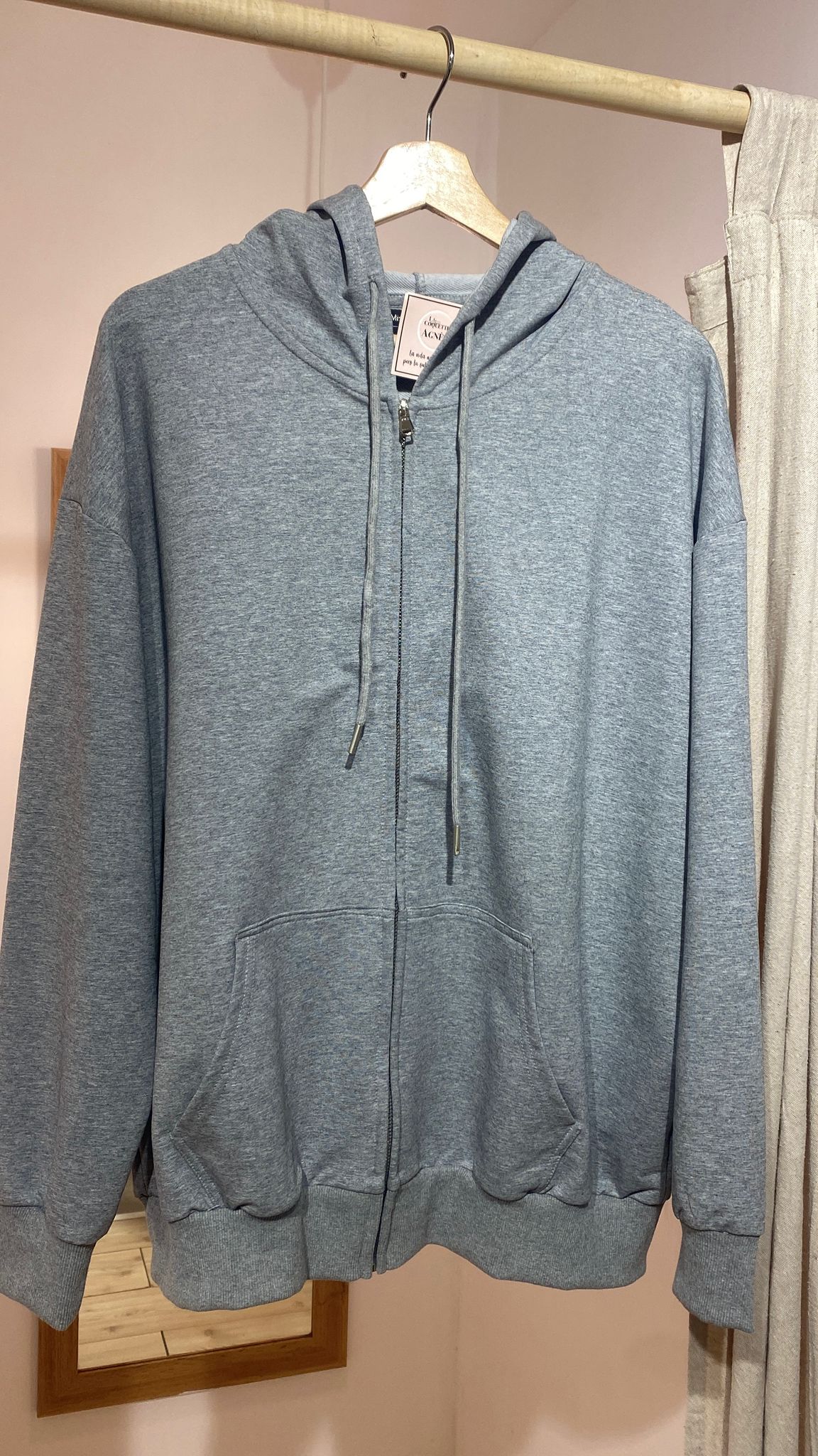 Sudadera Gris Capucha