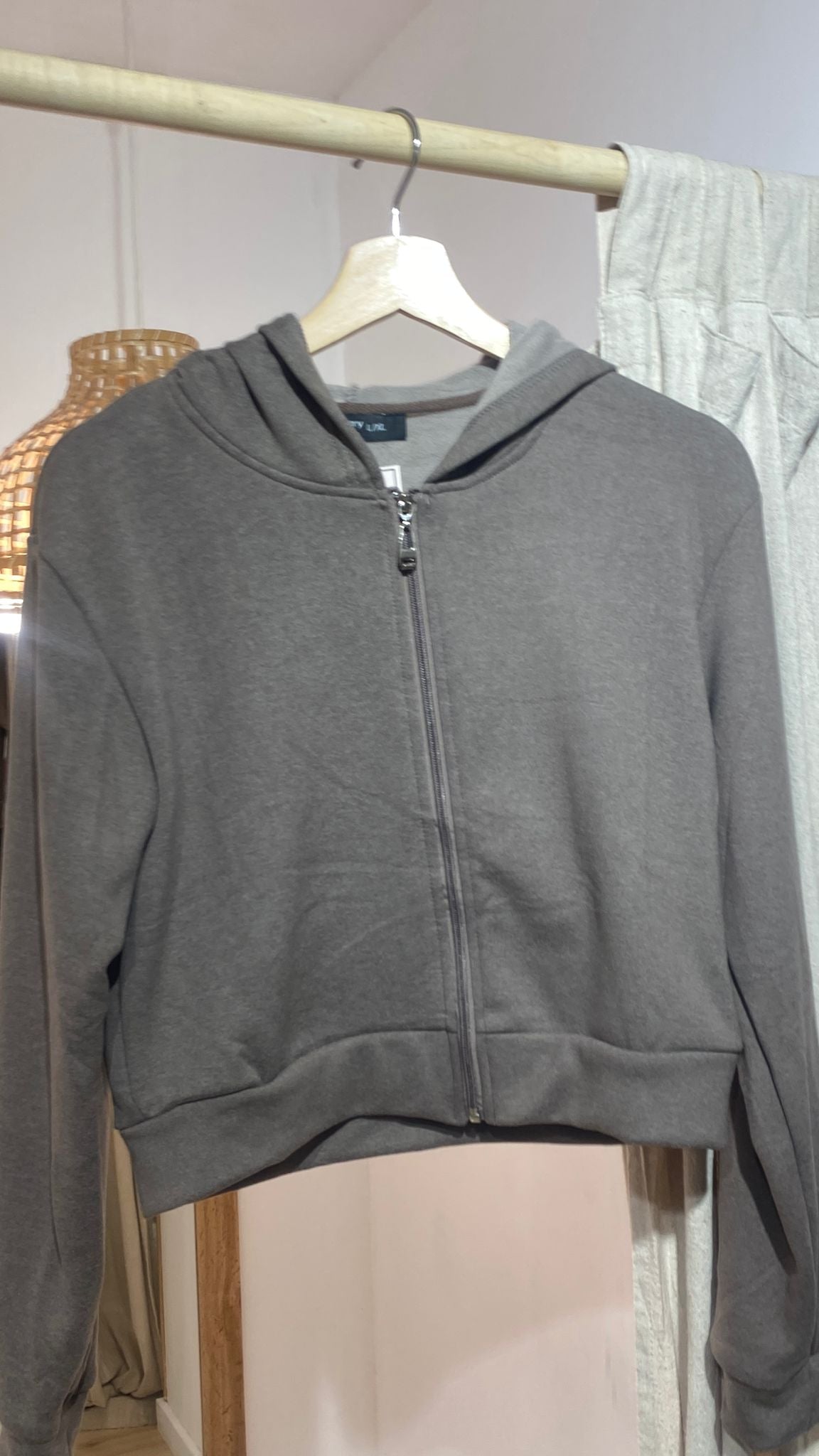 Sudadera Afelpada Crop Top