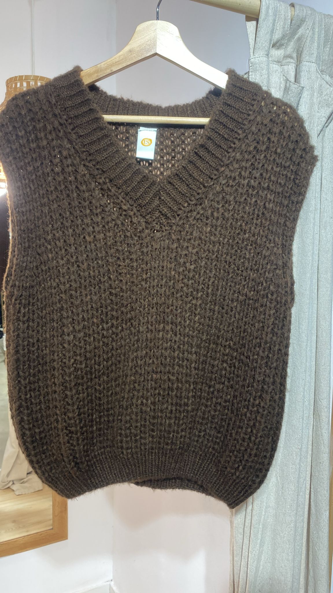 Chaleco marrón chocolate