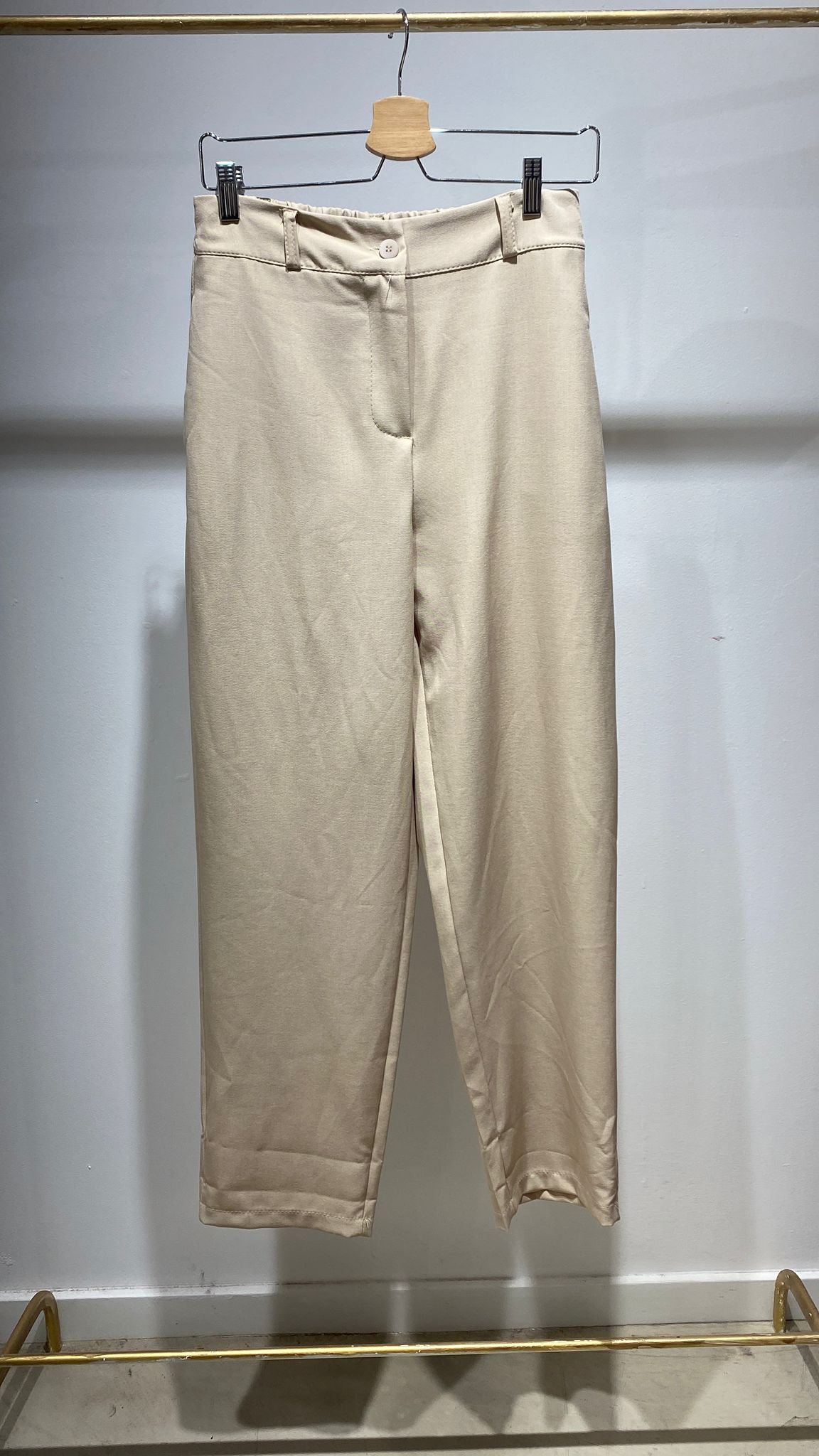 Pantalón Vestir Blanco Roto