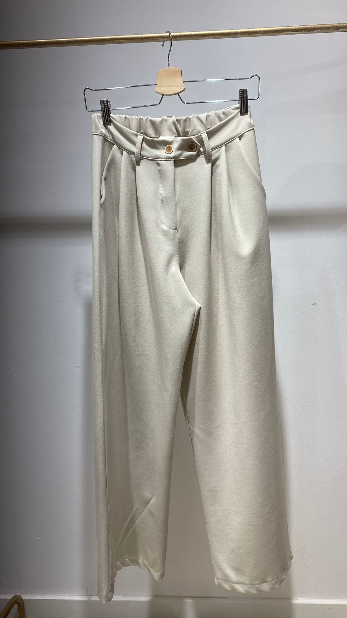 Pantalón Pinza Blanco Roto