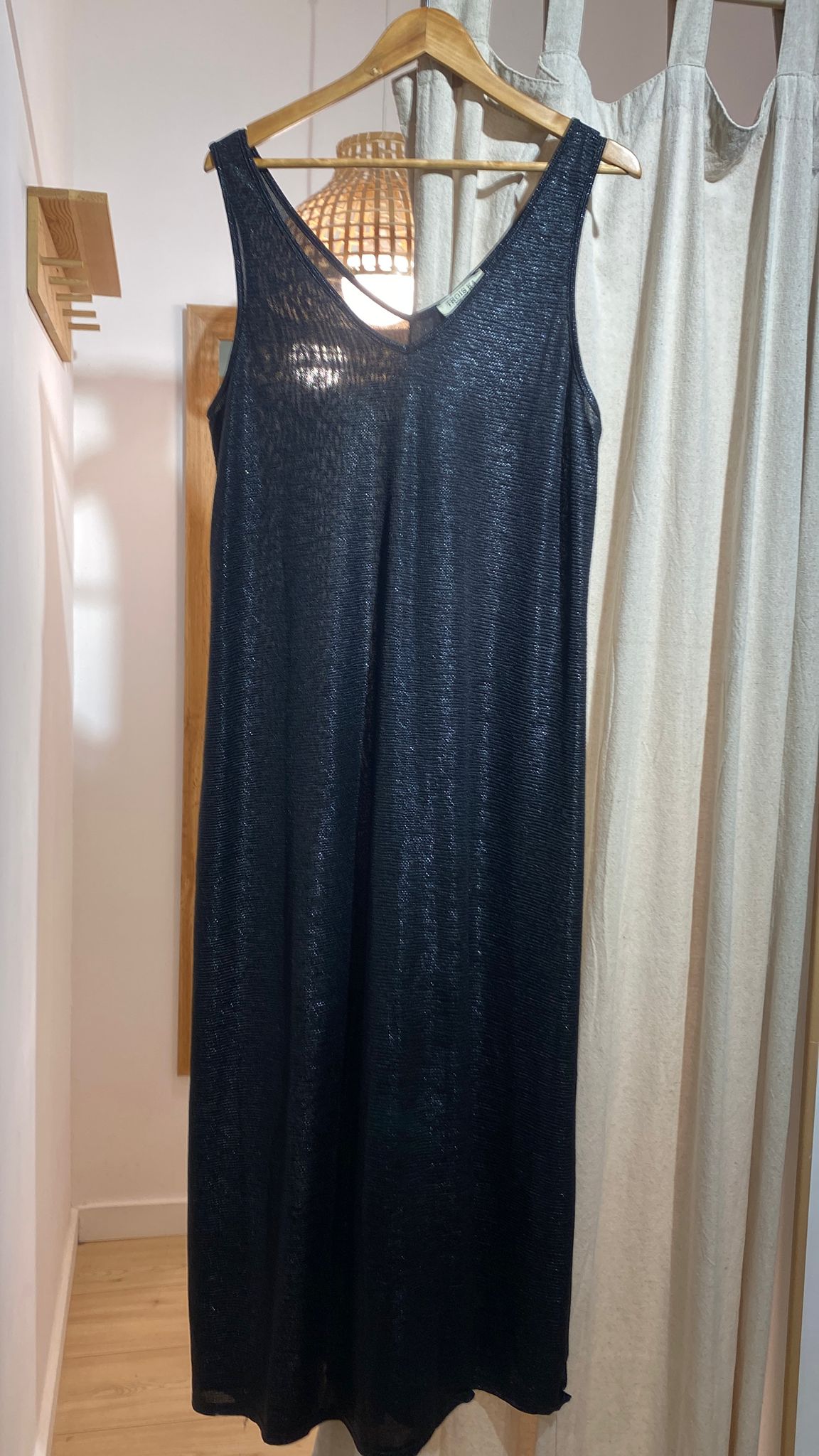 Vestido Lamé Tirantes