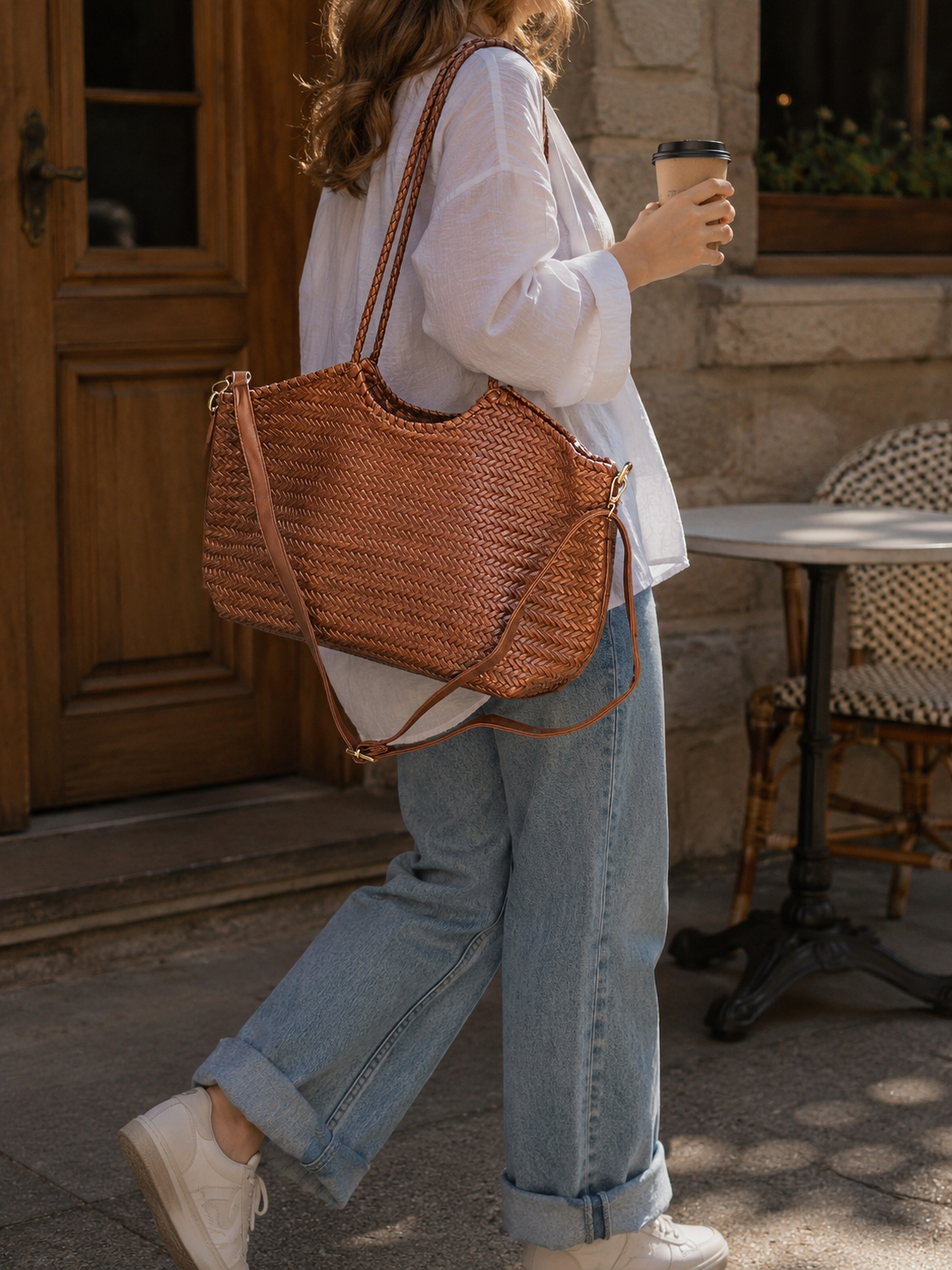 Bolso Efecto Rafia