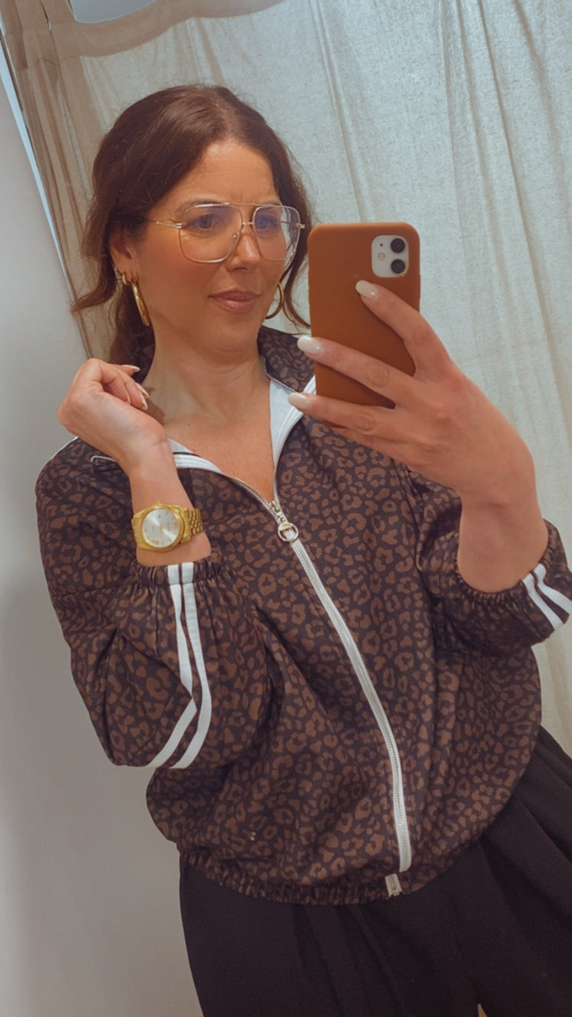 Chaqueta Bomber Animal Print