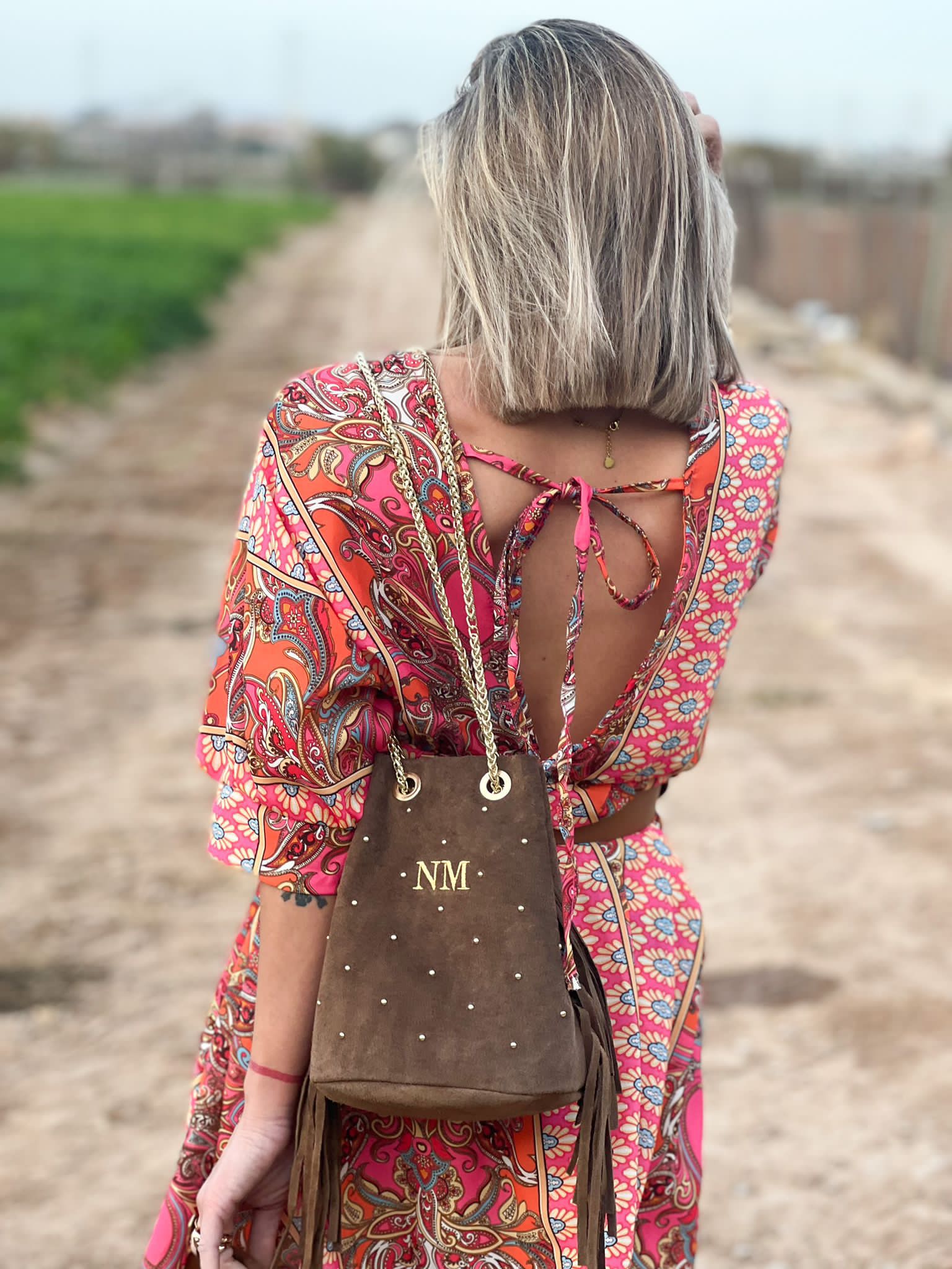 Totte Bag Charlotte con INICIALES BORDADAS