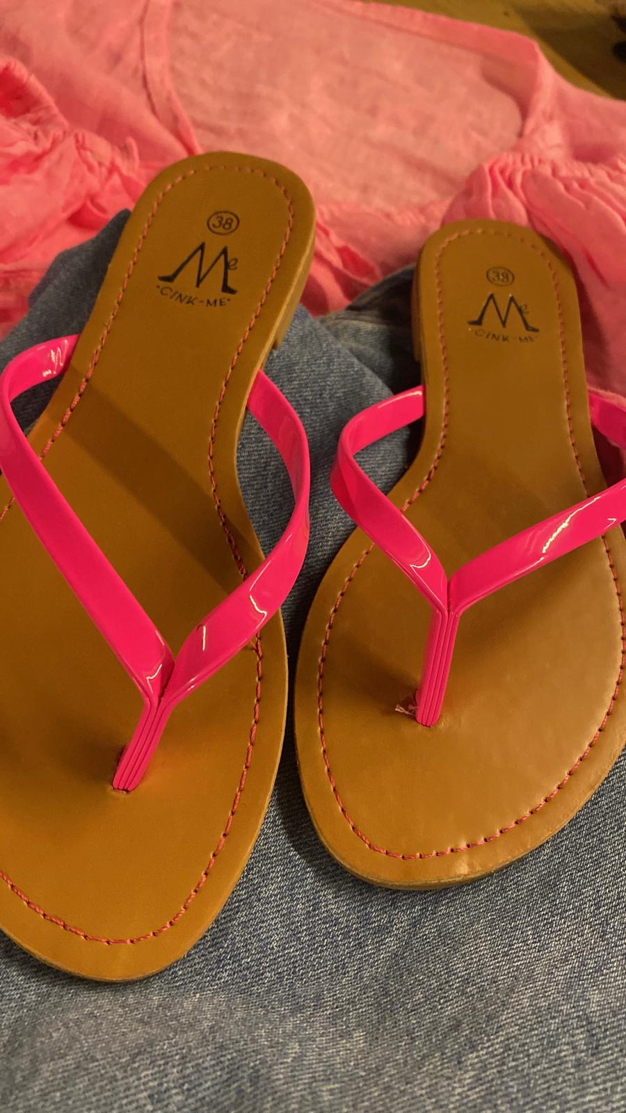 Sandalia Rosa Flúor