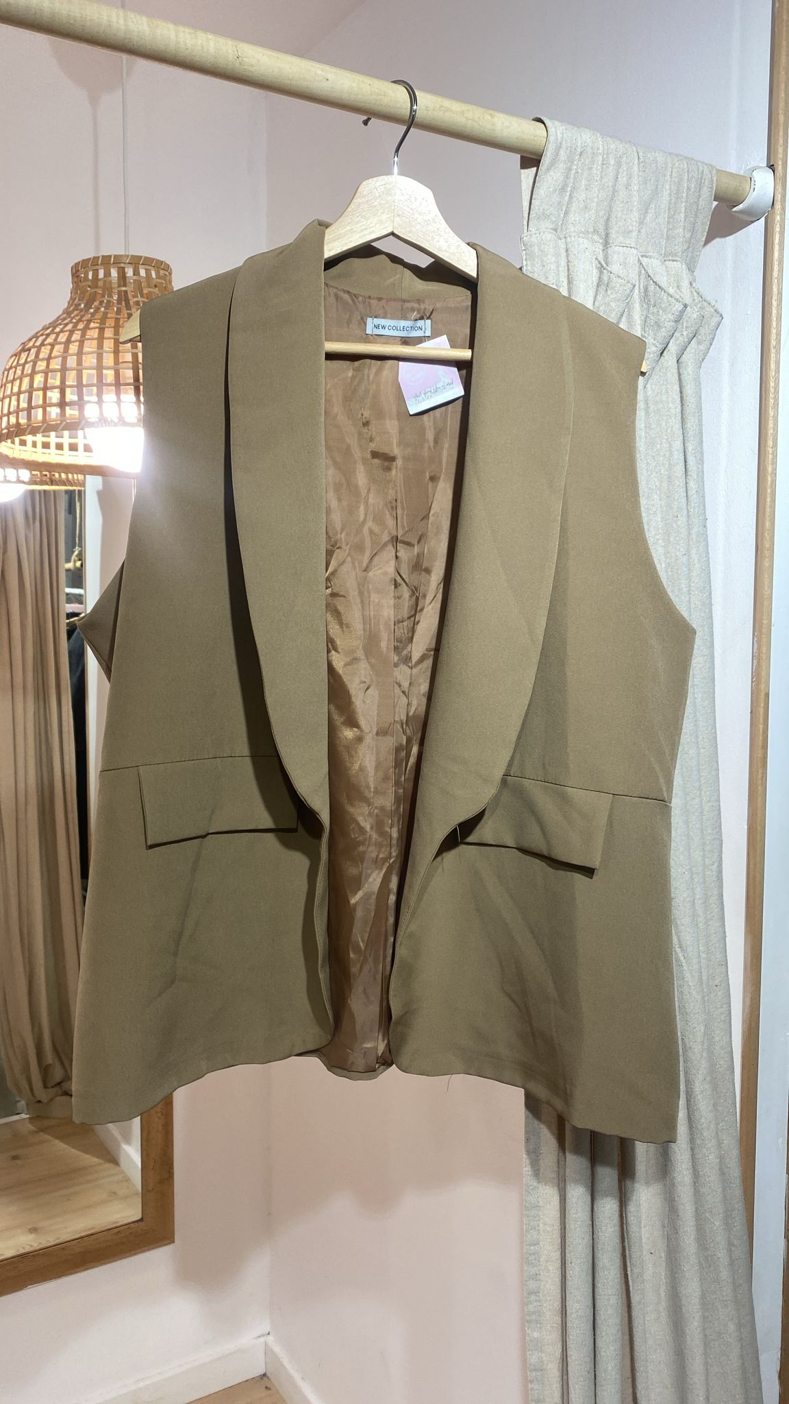 Chaleco de Vestir Camel