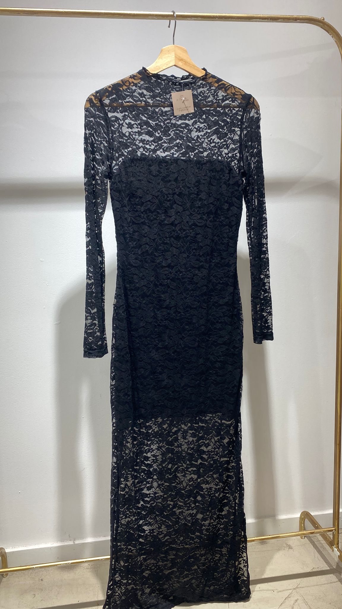 Vestido Negro Blonda