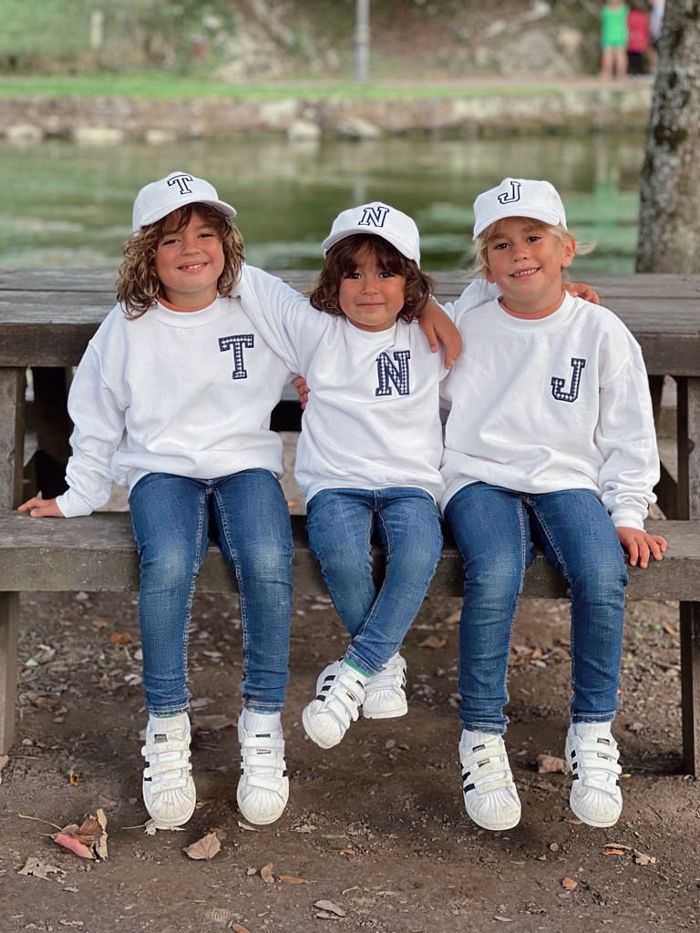 Sudadera Personalizada Inicial Vichy KIDS